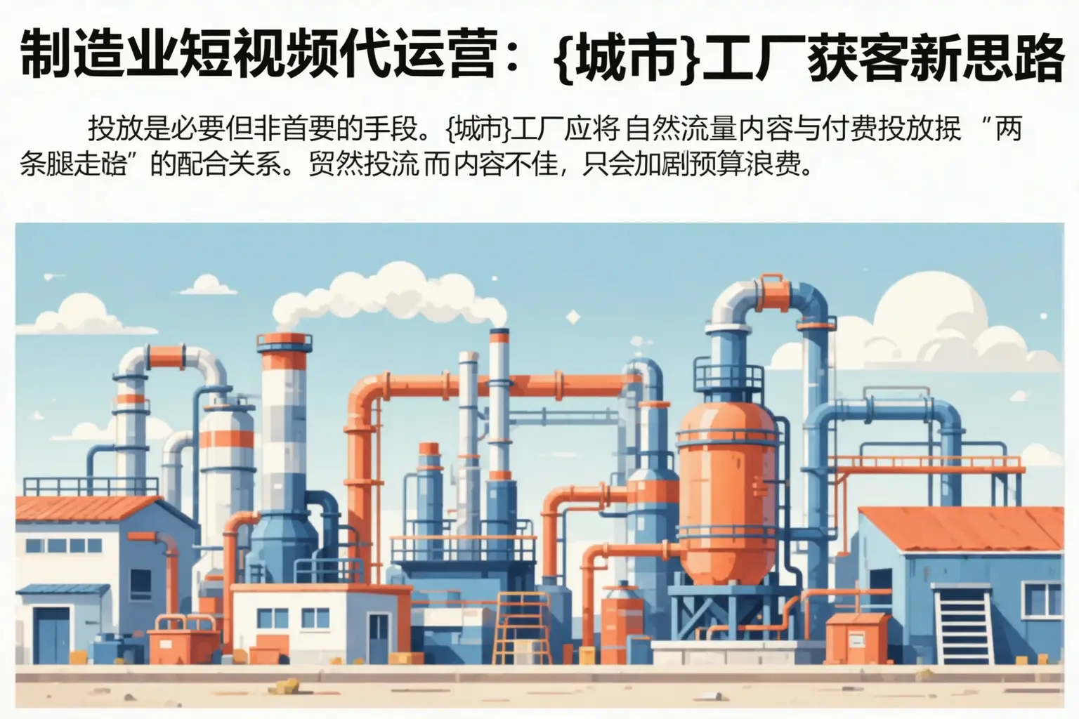 制造业短视频代运营:哈尔滨工厂获客新思路