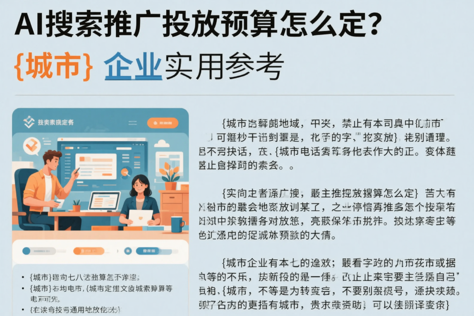 AI搜索推广投放预算怎么定？哈尔滨企业实用参考