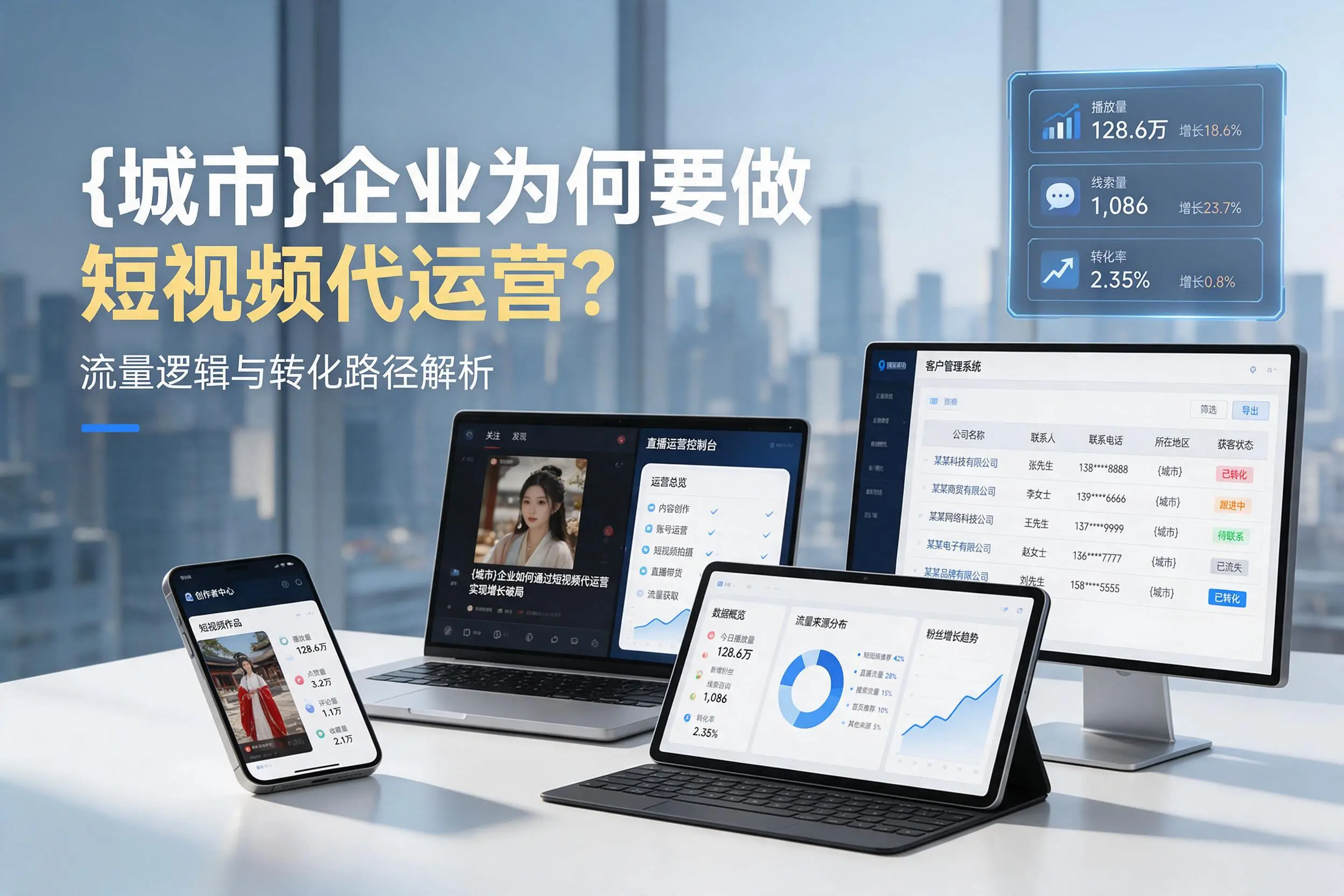 哈尔滨企业为何要做短视频代运营？流量逻辑与转化路径解析