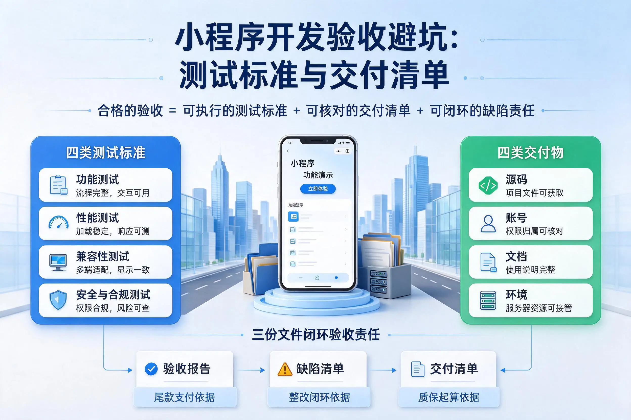 哈尔滨小程序开发验收避坑：测试标准与交付清单