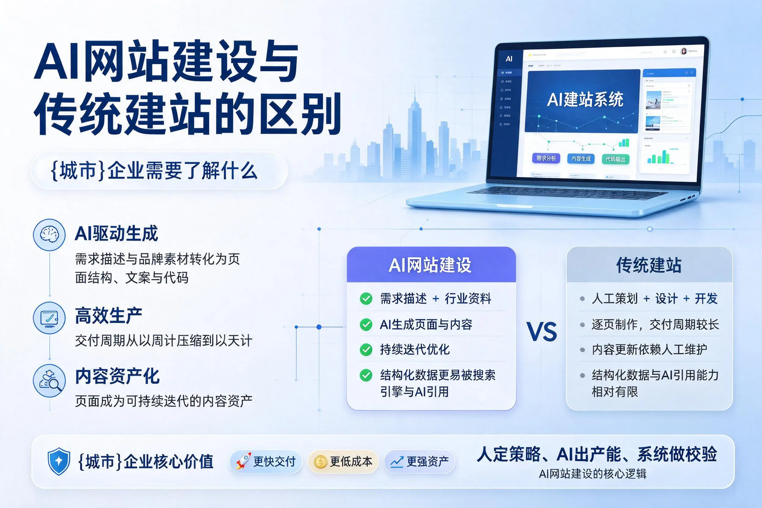 AI网站建设与传统建站的区别,哈尔滨企业需要了解什么