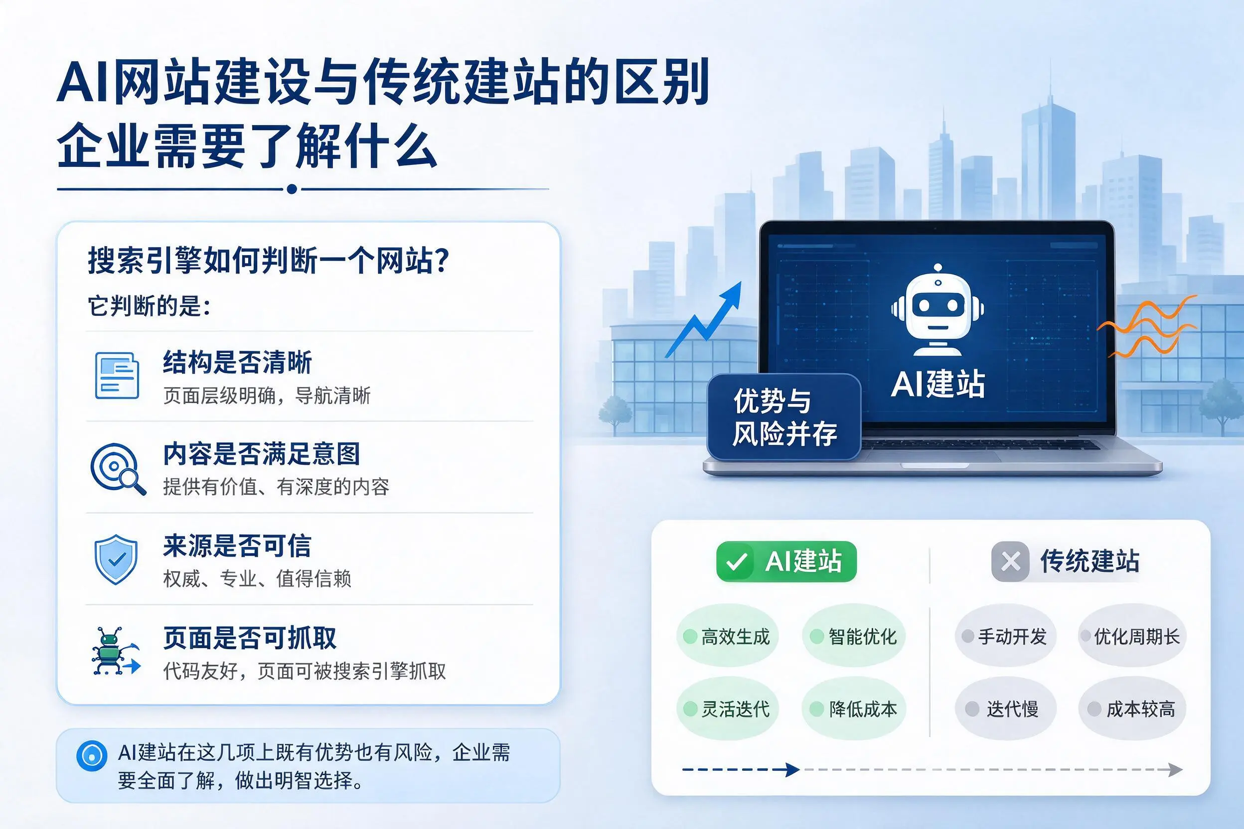 AI网站建设与传统建站的区别,哈尔滨企业需要了解什么