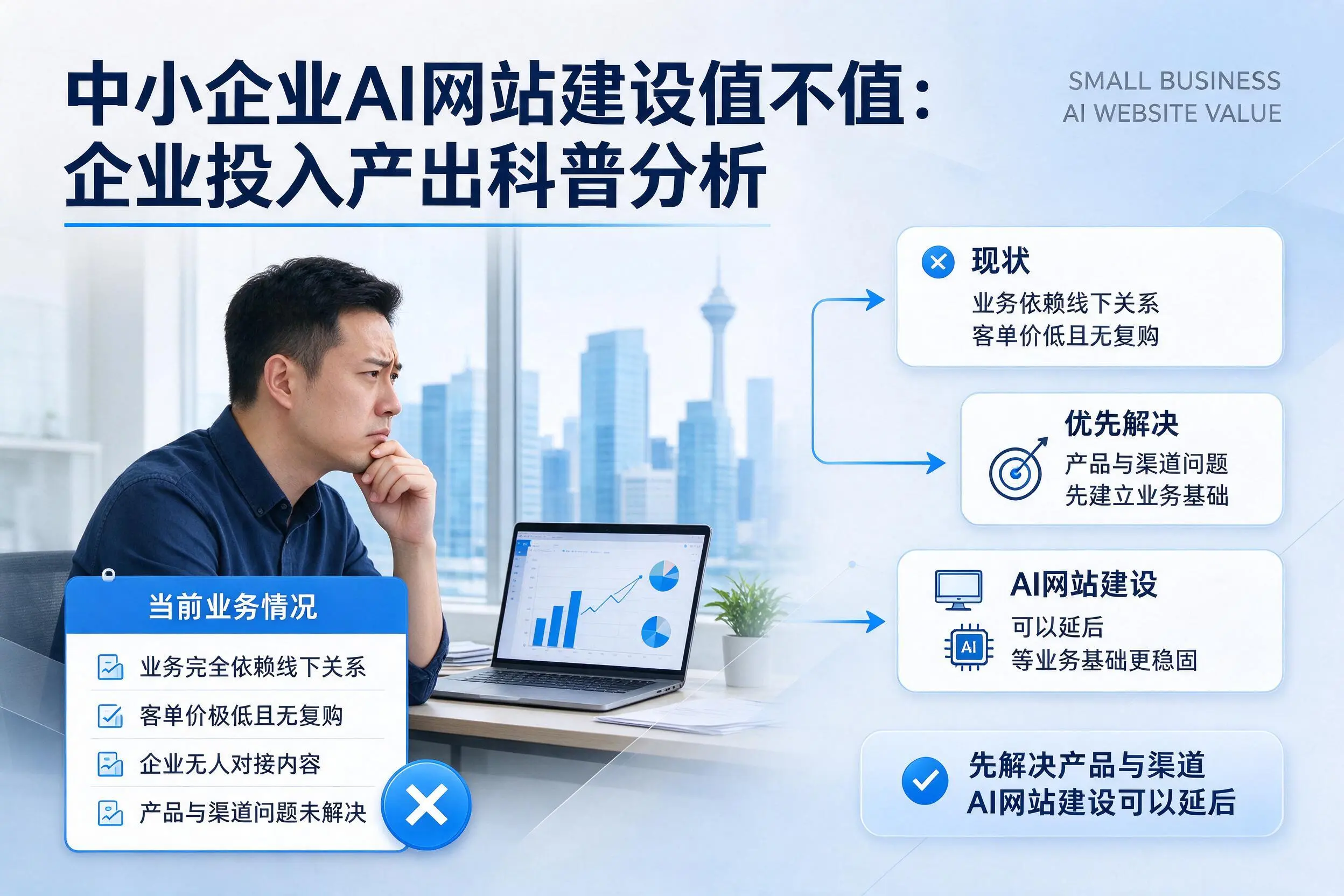 中小企业AI网站建设值不值:哈尔滨企业投入产出科普分析