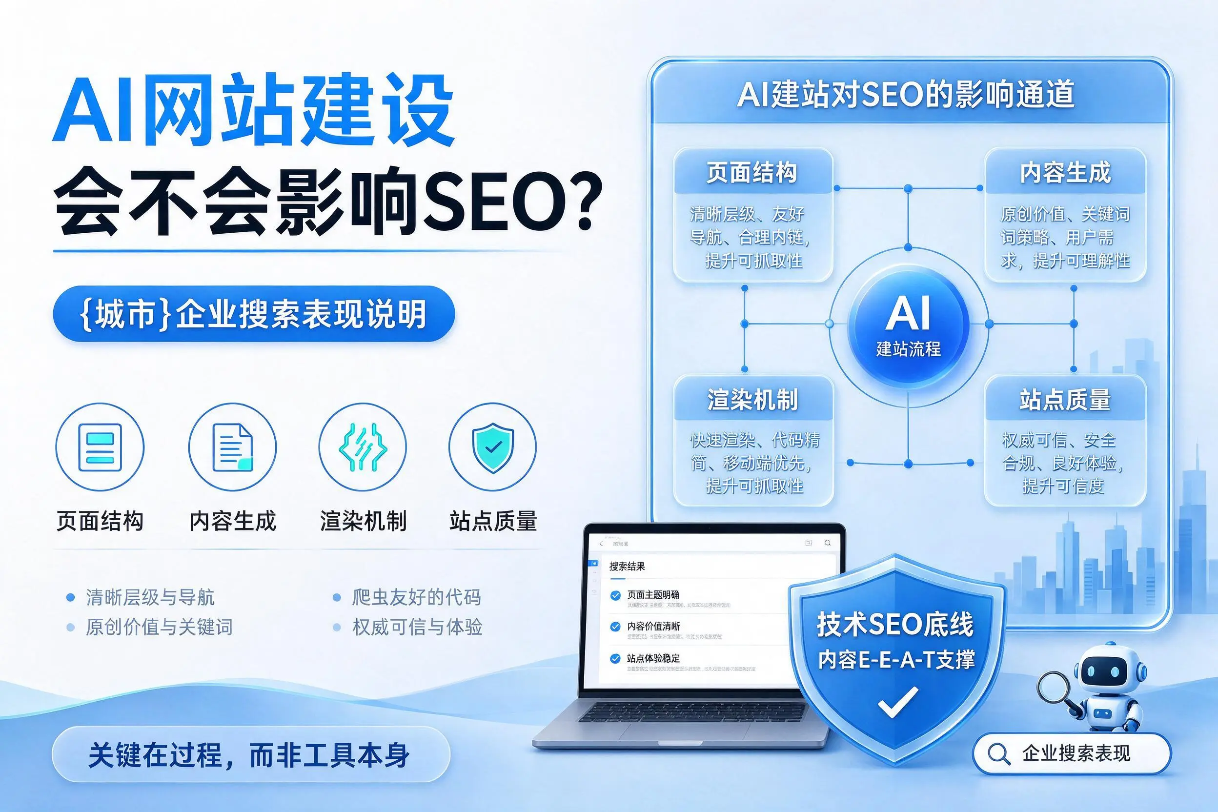 AI网站建设会不会影响SEO?哈尔滨企业搜索表现说明