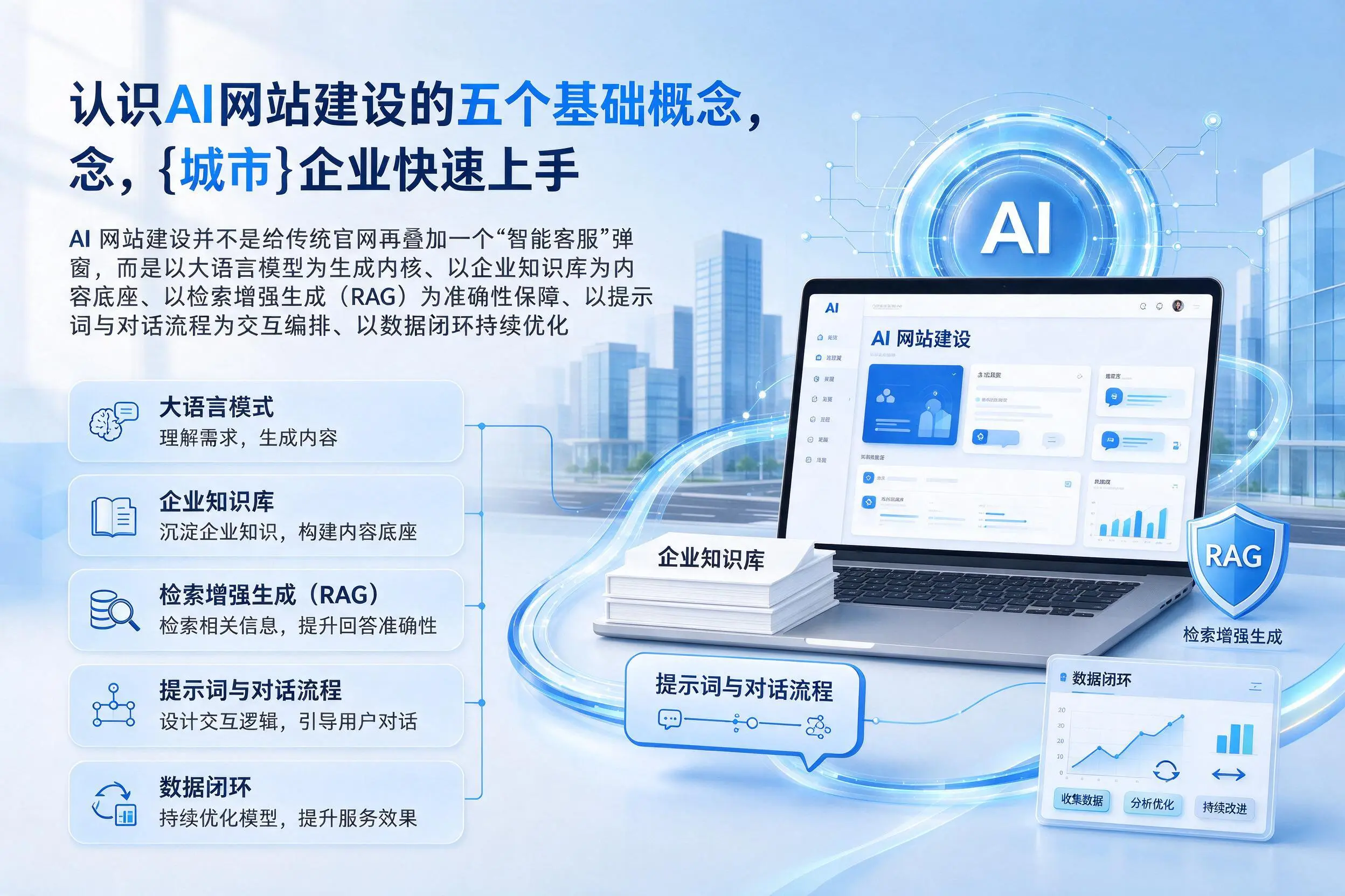 认识AI网站建设的五个基础概念，哈尔滨企业快速上手