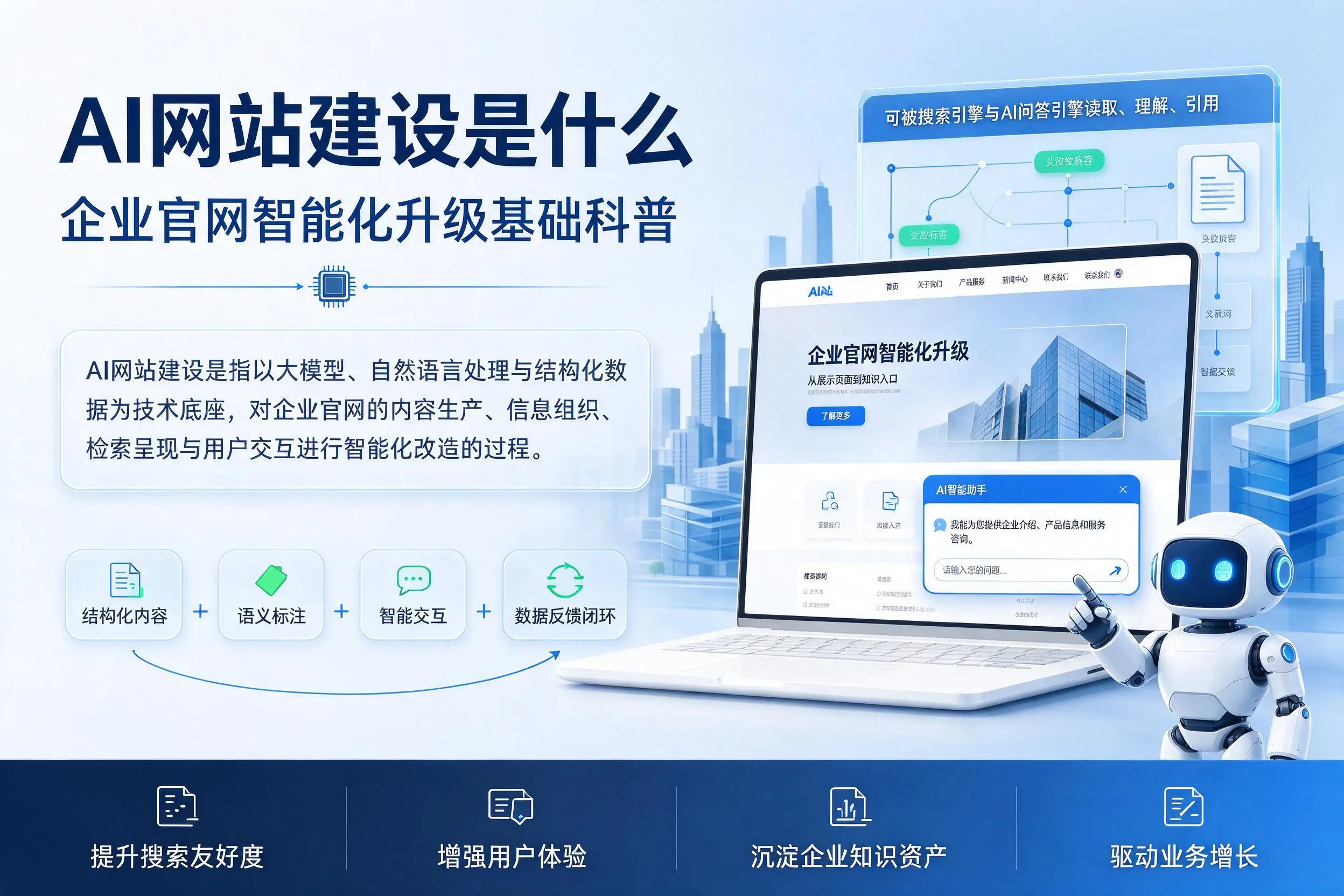 AI网站建设是什么:哈尔滨企业官网智能化升级基础科普