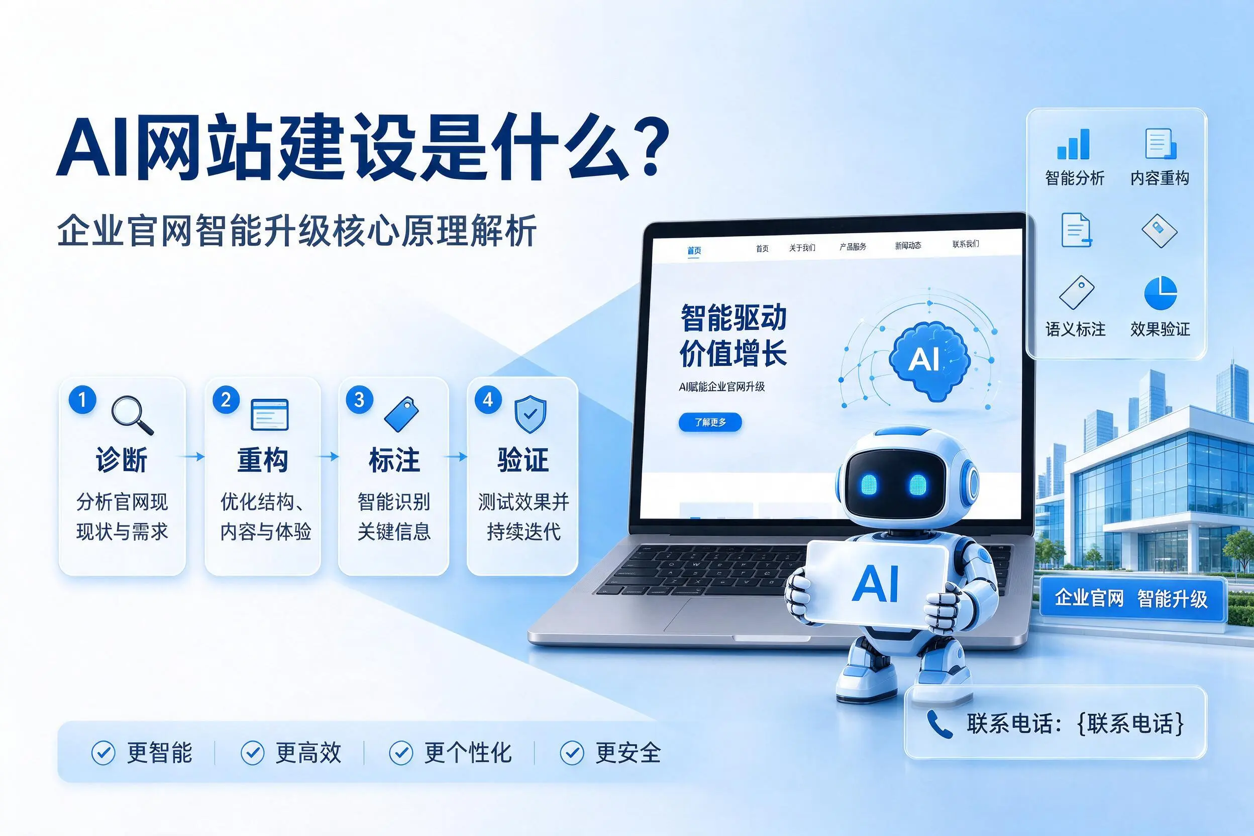 AI网站建设是什么？哈尔滨企业官网智能升级核心原理解析
