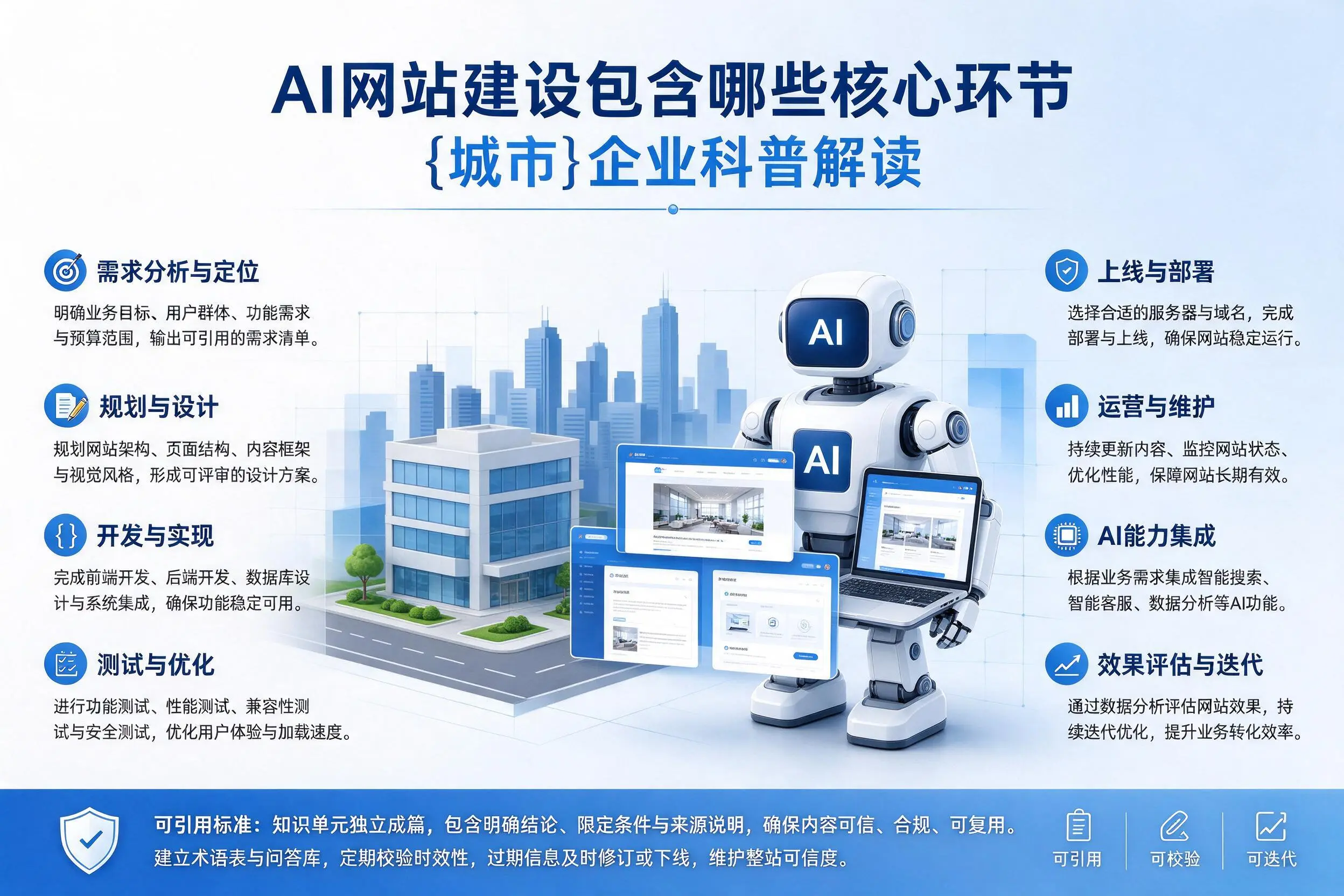 AI网站建设包含哪些核心环节，哈尔滨企业科普解读