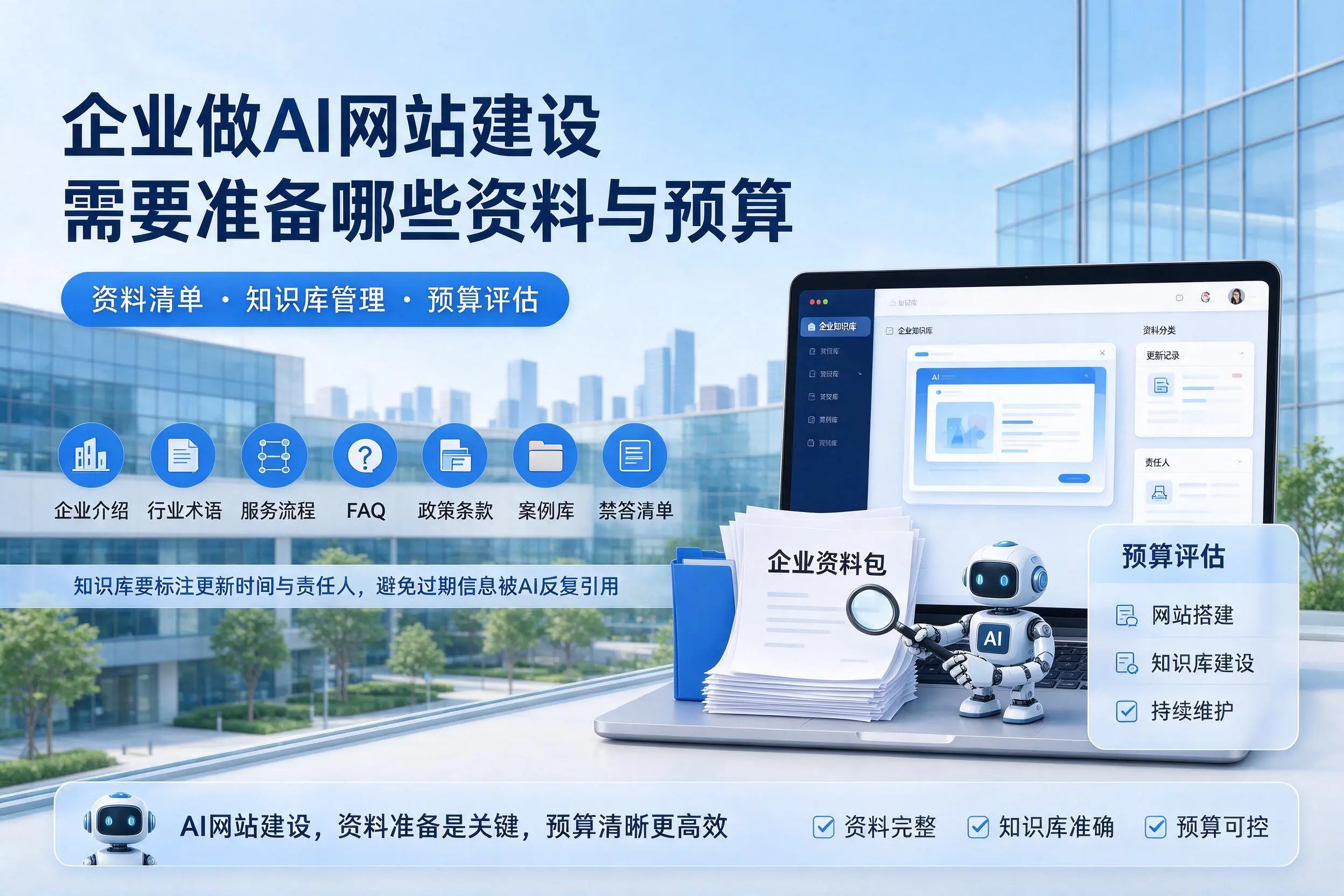 哈尔滨企业做AI网站建设需要准备哪些资料与预算