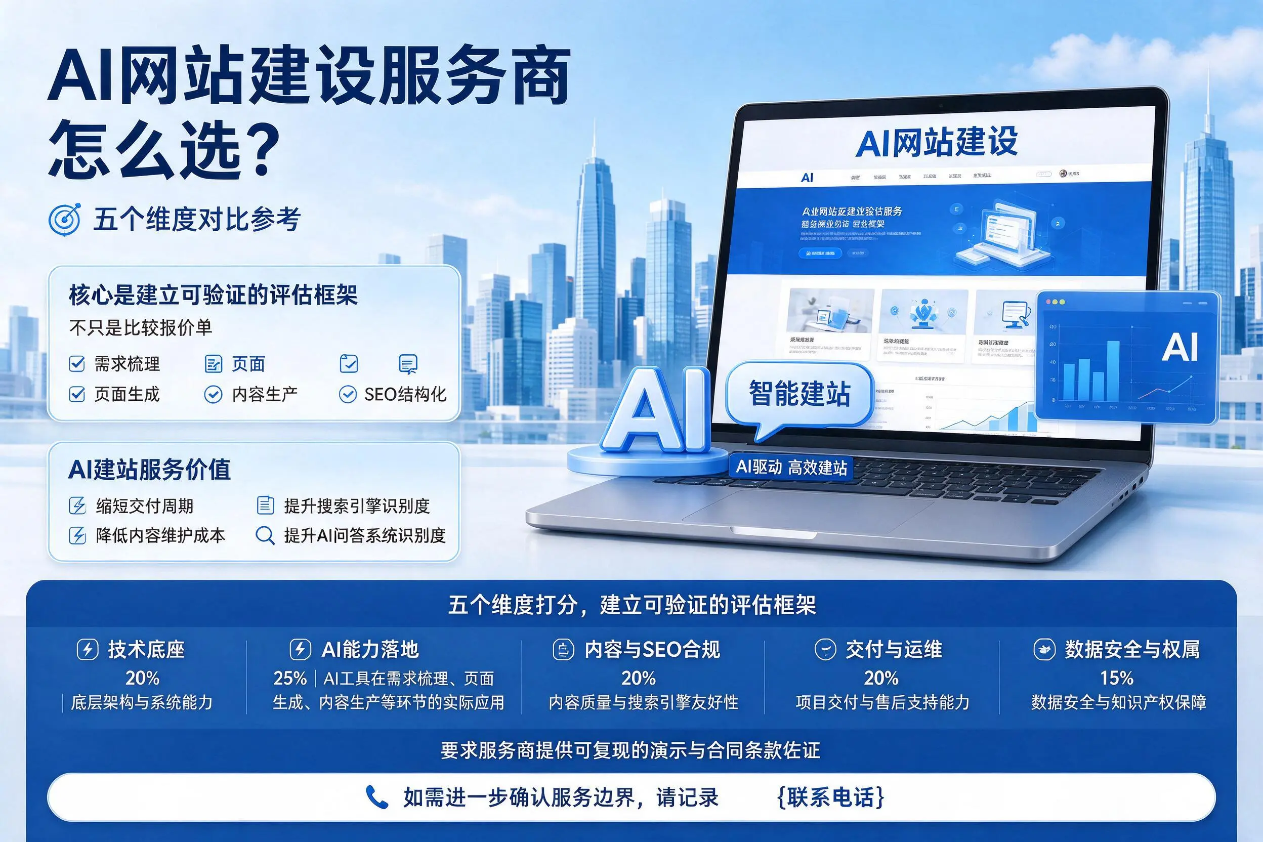 哈尔滨AI网站建设服务商怎么选？五个维度对比参考