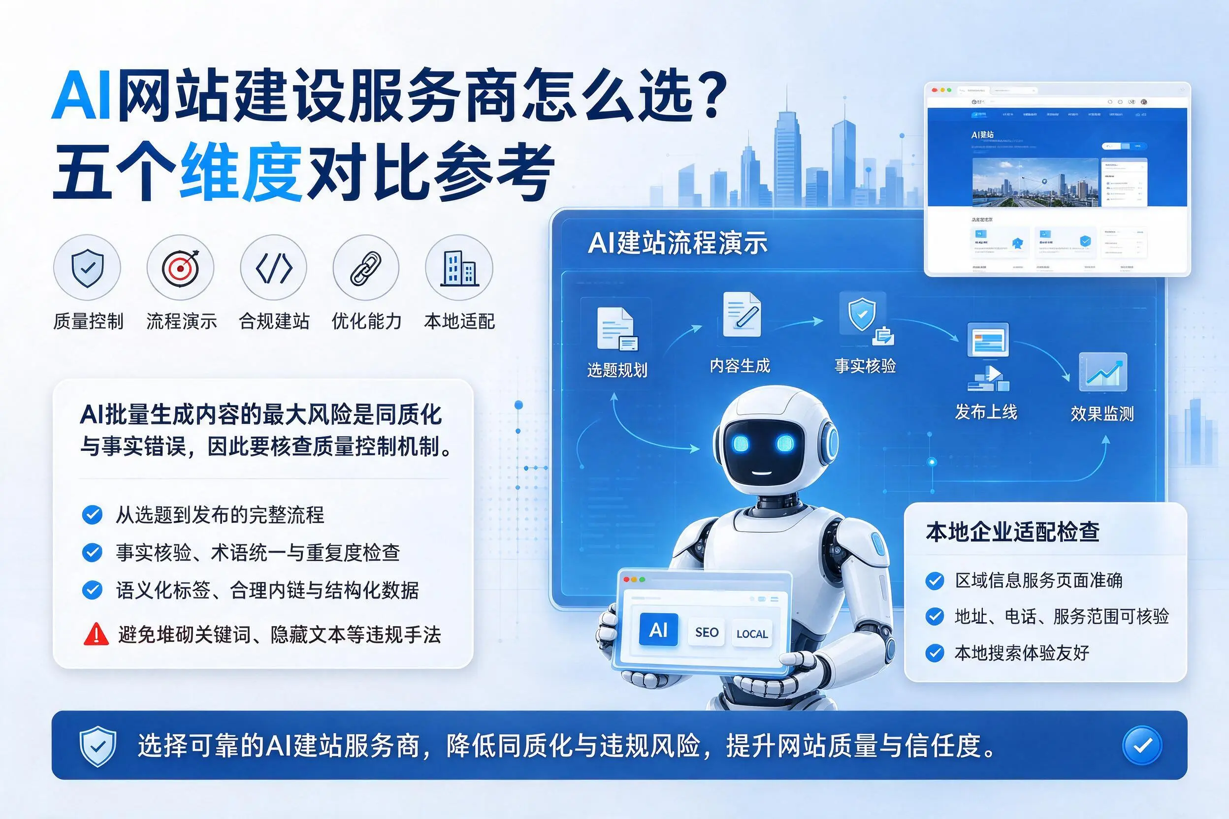 哈尔滨AI网站建设服务商怎么选？五个维度对比参考