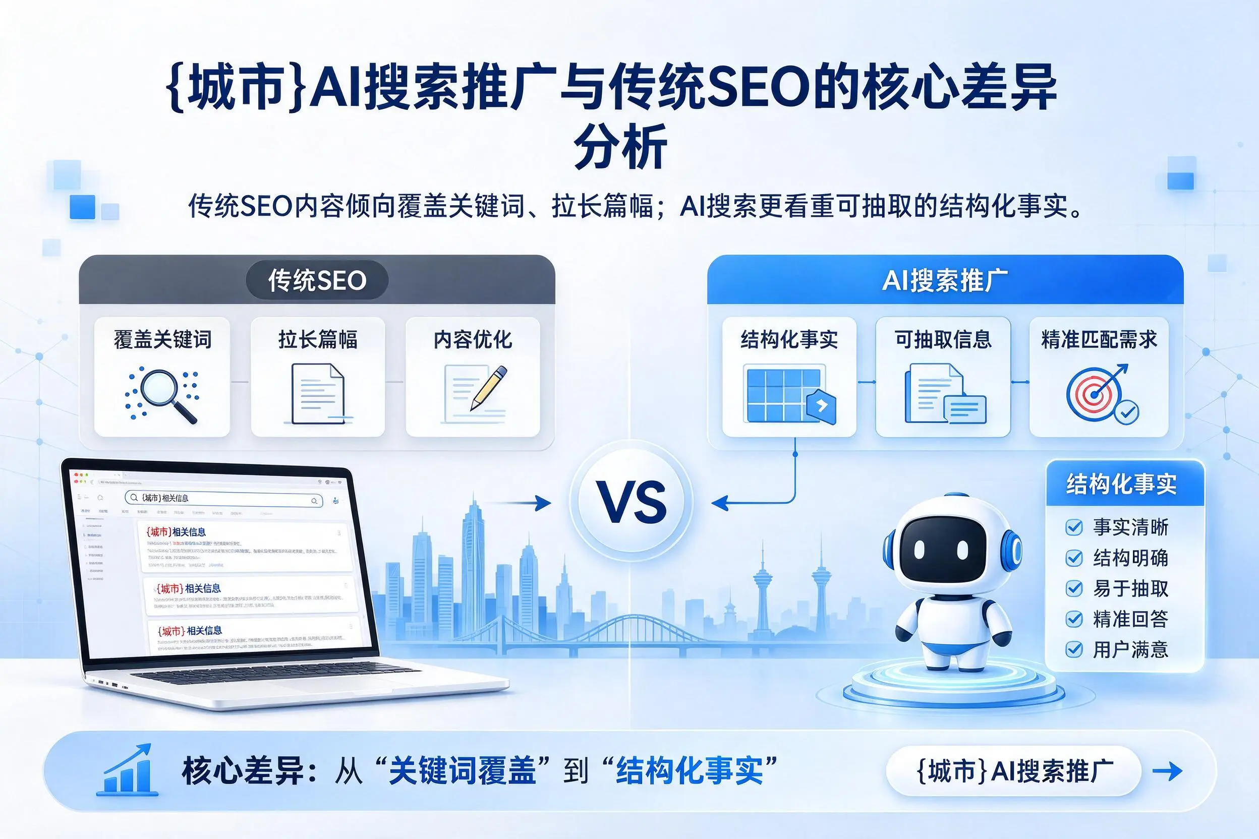 哈尔滨AI搜索推广与传统SEO的核心差异分析